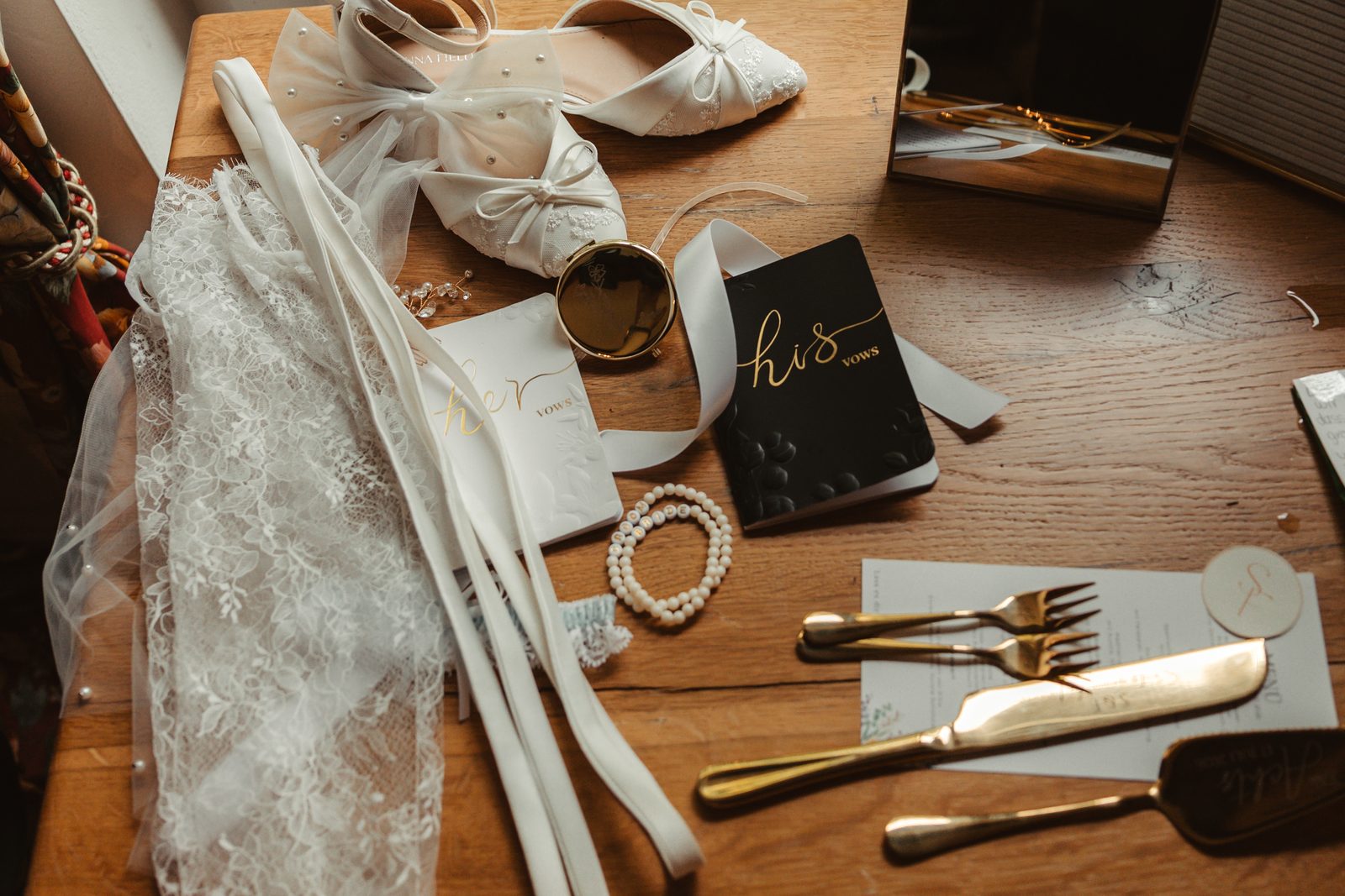 Tischdekoration bei einer Hochzeit im Weingut Hahn